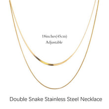 Load image into Gallery viewer, Stainless Steel Snake Chain Necklace for Women