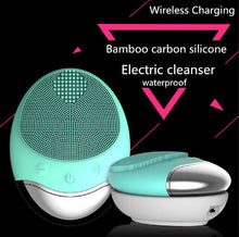 Load image into Gallery viewer, Wireless Silicone Facial Cleansing Massage Brush