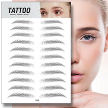 Load image into Gallery viewer, 4D Eyebrow Tattoo Sticker Hair-Like False Eyebrows Waterproof Long Lasting Water Transfer Eye Brow Stickers Makeup Cosmetics