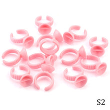 Load image into Gallery viewer, Wholesale 50/100Pcs Disposable Eyelash Extension Glue Rings,Eyelash Extension Glue Holder Holder glue container Tattoo Pigment