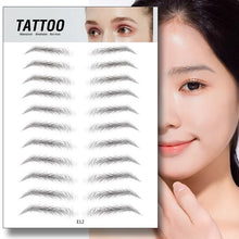 Load image into Gallery viewer, 4D Eyebrow Tattoo Sticker Hair-Like False Eyebrows Waterproof Long Lasting Water Transfer Eye Brow Stickers Makeup Cosmetics