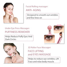 Load image into Gallery viewer, 3 in 1 Vibrating Jade Roller