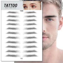 Load image into Gallery viewer, 4D Eyebrow Tattoo Sticker Hair-Like False Eyebrows Waterproof Long Lasting Water Transfer Eye Brow Stickers Makeup Cosmetics