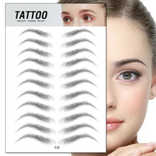 Load image into Gallery viewer, 4D Eyebrow Tattoo Sticker Hair-Like False Eyebrows Waterproof Long Lasting Water Transfer Eye Brow Stickers Makeup Cosmetics