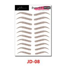 Load image into Gallery viewer, 4D Eyebrow Tattoo Sticker Hair-Like False Eyebrows Waterproof Long Lasting Water Transfer Eye Brow Stickers Makeup Cosmetics