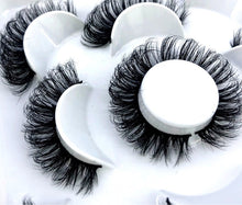 Load image into Gallery viewer, 5 pairs 8-25mm natural 3D false eyelashes