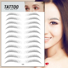 Load image into Gallery viewer, 4D Eyebrow Tattoo Sticker Hair-Like False Eyebrows Waterproof Long Lasting Water Transfer Eye Brow Stickers Makeup Cosmetics