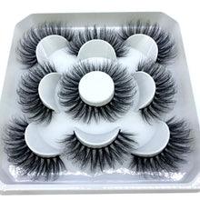 Load image into Gallery viewer, 5 pairs 8-25mm natural 3D false eyelashes