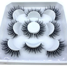 Load image into Gallery viewer, 5 pairs 8-25mm natural 3D false eyelashes