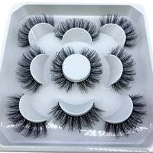 Load image into Gallery viewer, 5 pairs 8-25mm natural 3D false eyelashes