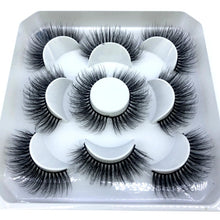Load image into Gallery viewer, 5 pairs 8-25mm natural 3D false eyelashes