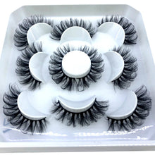 Load image into Gallery viewer, 5 pairs 8-25mm natural 3D false eyelashes