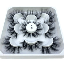 Load image into Gallery viewer, 5 pairs 8-25mm natural 3D false eyelashes