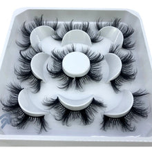 Load image into Gallery viewer, 5 pairs 8-25mm natural 3D false eyelashes