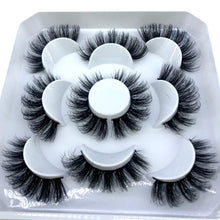 Load image into Gallery viewer, 5 pairs 8-25mm natural 3D false eyelashes