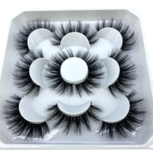 Load image into Gallery viewer, 5 pairs 8-25mm natural 3D false eyelashes