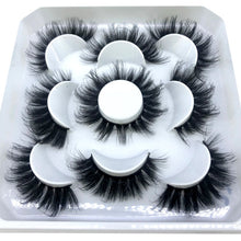 Load image into Gallery viewer, 5 pairs 8-25mm natural 3D false eyelashes