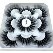 Load image into Gallery viewer, 5 pairs 8-25mm natural 3D false eyelashes