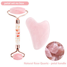 Load image into Gallery viewer, Natural Rose Quartz Jade Roller
