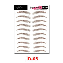 Load image into Gallery viewer, 4D Eyebrow Tattoo Sticker Hair-Like False Eyebrows Waterproof Long Lasting Water Transfer Eye Brow Stickers Makeup Cosmetics
