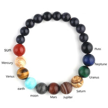 Load image into Gallery viewer, Lovers Eight Planets Natural Stone Bracelet
