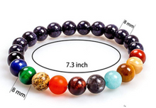 Load image into Gallery viewer, Lovers Eight Planets Natural Stone Bracelet
