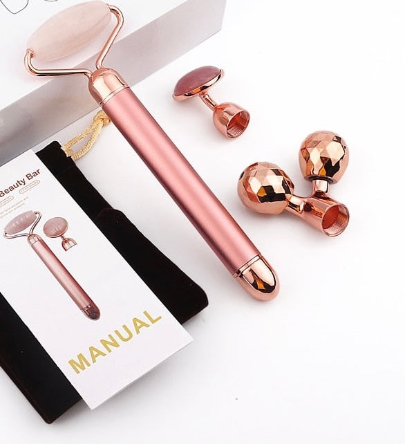 3 in 1 Vibrating Jade Roller