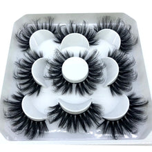 Load image into Gallery viewer, 5 pairs 8-25mm natural 3D false eyelashes
