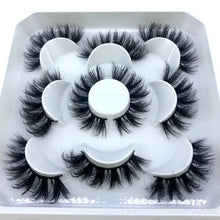 Load image into Gallery viewer, 5 pairs 8-25mm natural 3D false eyelashes
