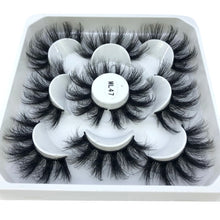 Load image into Gallery viewer, 5 pairs 8-25mm natural 3D false eyelashes

