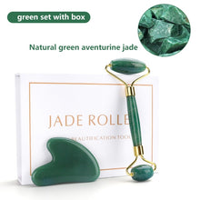 Load image into Gallery viewer, Natural Rose Quartz Jade Roller
